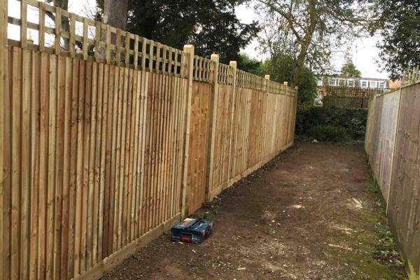 fencing and a gate by Weald Fencing